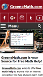 Mobile Screenshot of greenemath.com